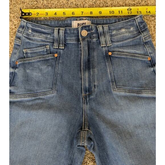 PAIGE Blue Flare & Wide Leg Jeans - Picture 8 of 13